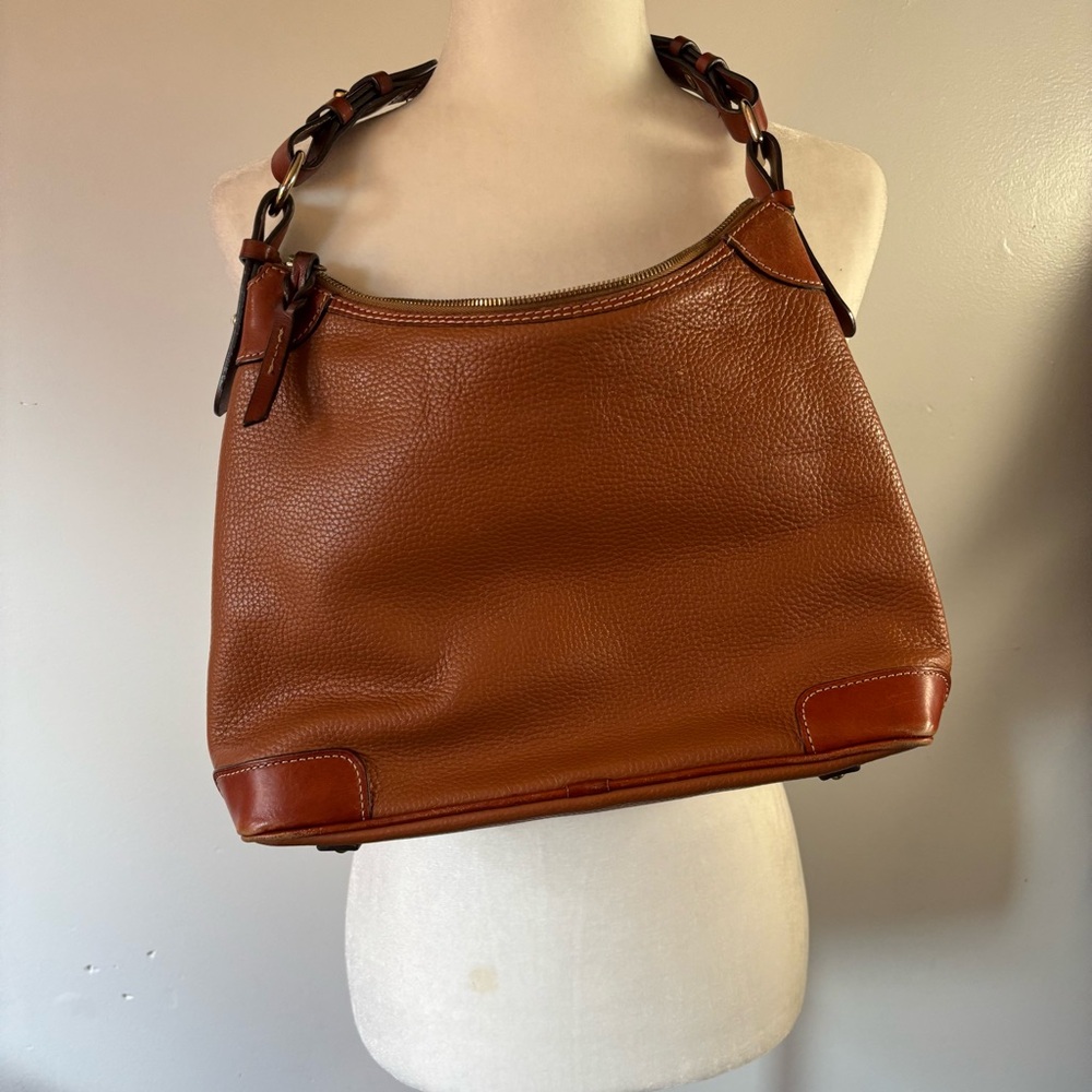 Dooney & Bourke Brown Pebble Grain Hobo - Picture 2 of 6